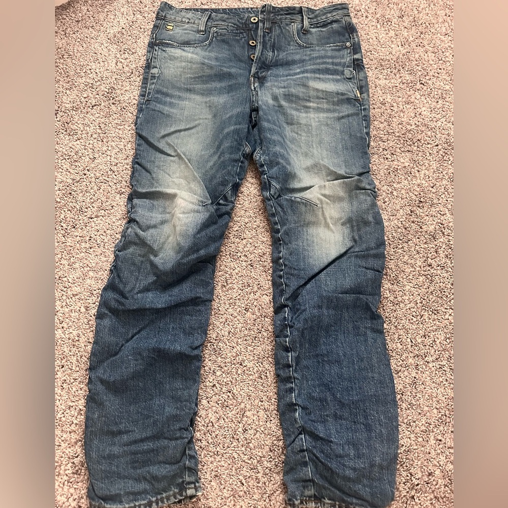 G-Star Relaxed Fit Faded Blue Jeans